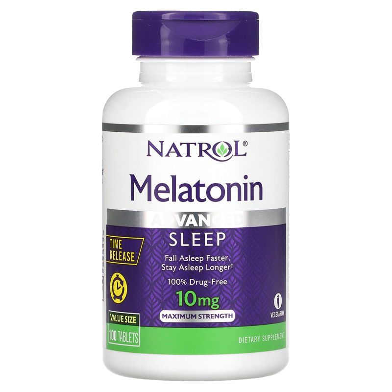 Natrol Melatonin Sleep, Time Release, 10 mg, 100 Tablets, 3 of 4