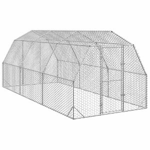 vidaXL Chicken Run Galvanized Steel Large Durable Chicken Run - 1 of 4