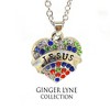 Jesus Heart Pendant Chain Necklace for Women Cubic Zirconia Ginger Lyne Collection - 3 of 3