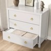 Dresser for Bedroom, Modern Wide Drawer Dresser with Storage, Wooden Closet Dressers Chest of Drawers Freestanding White - 2 of 4