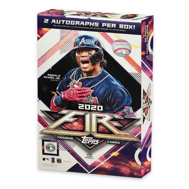 2020 Topps MLB Fire Baseball Trading Card Hobby Box, 1 of 4