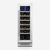 Yeego 12" 18-Bottle Wine Cooler: Compressor fridge, glass door w/ lock, built-in/freestanding. - 2 of 4