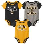 NHL Boston Bruins Baby Boys' Bodysuit 3pk Set