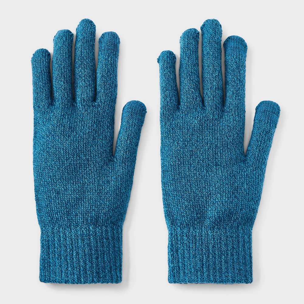 Men's Classic Knit Touch Gloves - Goodfellow & Co™ Blue