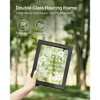 SONGMICS Picture Frames Set of 3 Floating Photo Frames for 4 x 6, 5 x 7, 6 x 8 Inch Pictures for Tabletop Display or Wall Hanging Black - 3 of 4