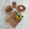 The Lakeside Collection Rattan Basket Serving Collection - Flatware Caddy - 4 of 4