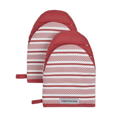 Kitchenaid 2pk Cotton Beacon Oven Mitts : Target