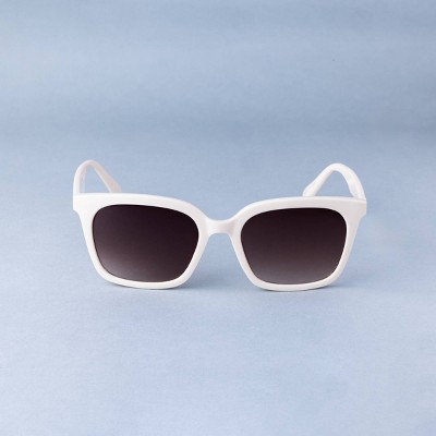 Women's Classic Preppy Square Sunglasses - Shade & Shore™ Cream