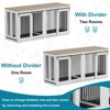 Large Dog Crate Furniture, 71" Wooden Dog Kennel for 2 Dogs, Heavy Duty Furniture Style Dog House - 3 of 4