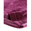 INSPIRE CHIC Women's Velvet Drawstring Sweetheart Neck Puff Long Sleeve Party Crop Top - 4 of 4