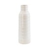 Sagebrook Home 17" Ceramic Vase - Contemporary Ivory Geometric Design Vase For Decorative Table Accent - Stylish Home or Office Decor - Elegant Event - 2 of 4
