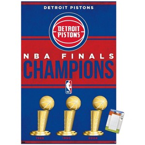 Trends International NBA Detroit Pistons - Champions 23 Unframed Wall Poster Prints - 1 of 4