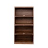 TIRAMISUBEST Modern Bookcase with Glass Doors - Floor Standing Storage Cabinet for Office or Living Room - 3 of 4