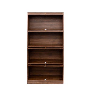 TiramisuBest 5-Tier Ladder Shelf,Rustic Brown Storage Rack with Rubber Wood Frame,MDF Shelves for Living Room,Office, Kitchen,Bedroom,Easy Assembly - 1 of 4