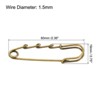 Unique Bargains Metal Decorative DIY Women's Clothing Dress 3 Holes Sewing Brooch Pins 20 Pcs - 2 of 4