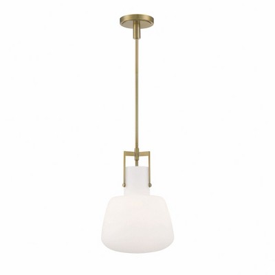 Norwell Lighting Izel 1 - Light Pendant in  Antique Brass