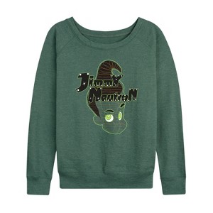 Women's - Jimmy Neutron - Gotta Blast Lightweight French Terry Wide Neck Long Sleeve Shirt - 1 of 4