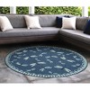 Liora Manne Carmel  Indoor/Outdoor Rug  Navy.. - 3 of 4