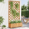 vidaXL Trellis Planter - Brown 35.4 in x 13.8 in x 70.9 in - 2 of 4