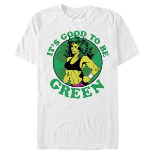 Men's Marvel St. Patrick's Day She-Hulk Good to be Green T-Shirt - 1 of 4