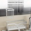 Hachikiko Wall-Mounted Carbon Steel Kitchen Sink Organizer - 2-Tier Multipurpose Cleaning Supplies Rack with Drainage & Punch-Free Installation - 2 of 4
