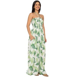 casual bandeau dress Light Blue Flounce Bandeau Maxi Dress F02018