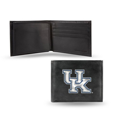 NCAA Kentucky Wildcats Embroidered Genuine Leather Billfold Wallet