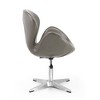 Raspberry Faux Leather Adjustable Swivel Chair - Manhattan Comfort - image 4 of 4