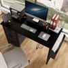 47 Inch Computer Desk with Fabric Drawers, Reversible Writing Table Workstation, Work Desk Game Table with Metal Frame for Home Office - image 4 of 4