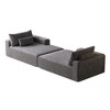 102" Corduroy Oversized Cloud Sectional Lounge Chaise - 3 of 4