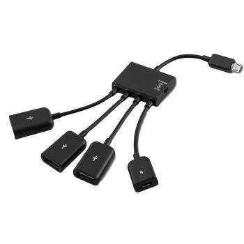 Sanoxy Micro USB Charging OTG Hub Splitter Cable For Smart Phone Android Tablet 4 In 1