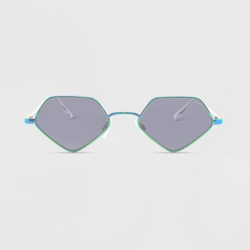 Women's hotsell hexagon sunglasses