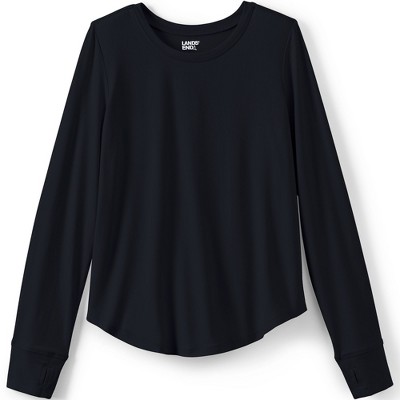 Lands' End Kids Long Sleeve Twist Front Performance Tee