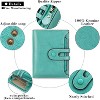 FATMOON Small Wallet for Women,Rfid Blocking Genuine Leather Bifold Wallet Holder for Women with Zipper Coin Pocket 2 ID Windows - 2 of 4