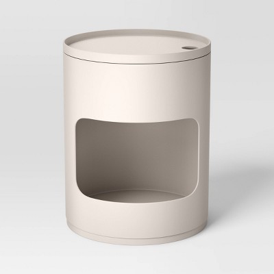 Stacking Side Table with Lid Cream - Room Essentials™
