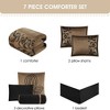 Nanshing 7pc King Helda Comforter Set Brown - 4 of 4