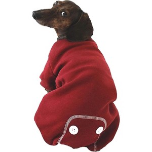 Midlee Burgundy Dog Pajamas - 1 of 4