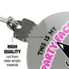 This is My Party Face Acrylic Christmas Tree Holiday Ornament - 4 of 4