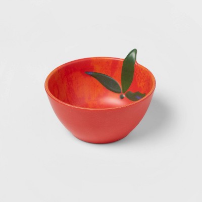 8.5oz Bamboo Melamine Figural Orange Mini Snack Bowl - Opalhouse™
