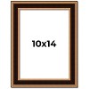 PosterPalooza | Photo Size Weathered Gold Picture Frame - UV Acrylic, Foam Board Backing, Hanging Hardware - 2 of 4