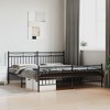 vidaXL Modern Steel Double Bed Frame with Durable Headboard and Footboard - 2 of 4