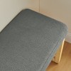 KWPZQEB Entryway Bench, Upholstered Shoe Benches with Solid Wood Frame & Soft Cushioned Seat, Shoe Storage Bench for Hallway, Living Room - 4 of 4