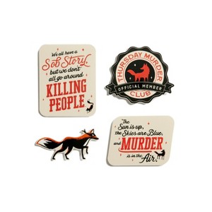 Thursday Murder Club Stickers - Sticker Set of 4 - by  Out of Print (Hardcover) - 1 of 1