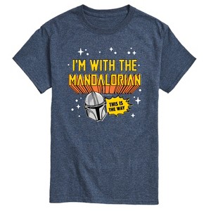 Men's - Star Wars - The Mandalorian Im With Mando Short Sleeve Graphic T-Shirt - 1 of 4