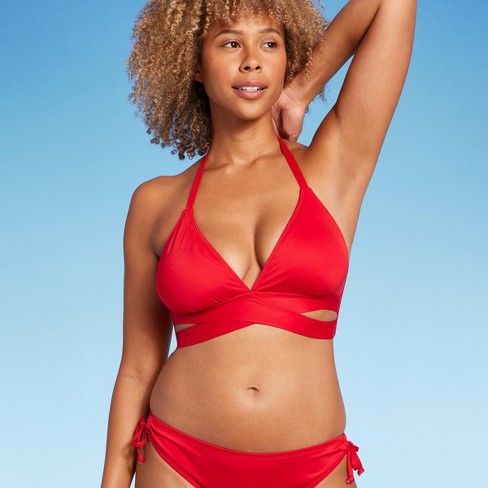 Plus Size Triangle Halter Bikini Top