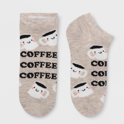 Women's Coffee Socks - Xhilaration™ Oatmeal One Size