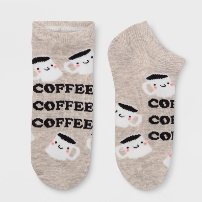 Women&#39;s Coffee Socks - Xhilaration&#8482; Oatmeal 4-10, 1 of 6