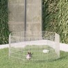 vidaXL Animal Enclosure Silver Galvanized iron Adjustable size - 2 of 4