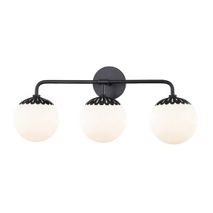 Mitzi Paige 3 - Light Vanity in  Old Bronze Opal Glossy Shade - 1 of 1