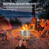 16.5 Inch Stainless Steel Smokeless Outdoor Fire Pit, Burning Wood, Particles,Coal, Perfect for Bonfire, Camping, Picnic, Family Gatherings - 4 of 4